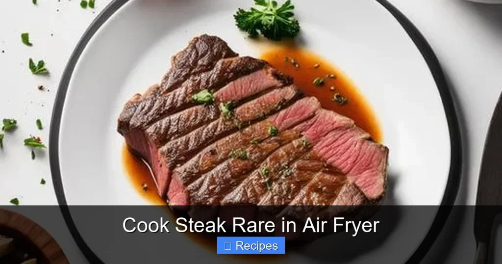 Cook Steak Rare in Air Fryer