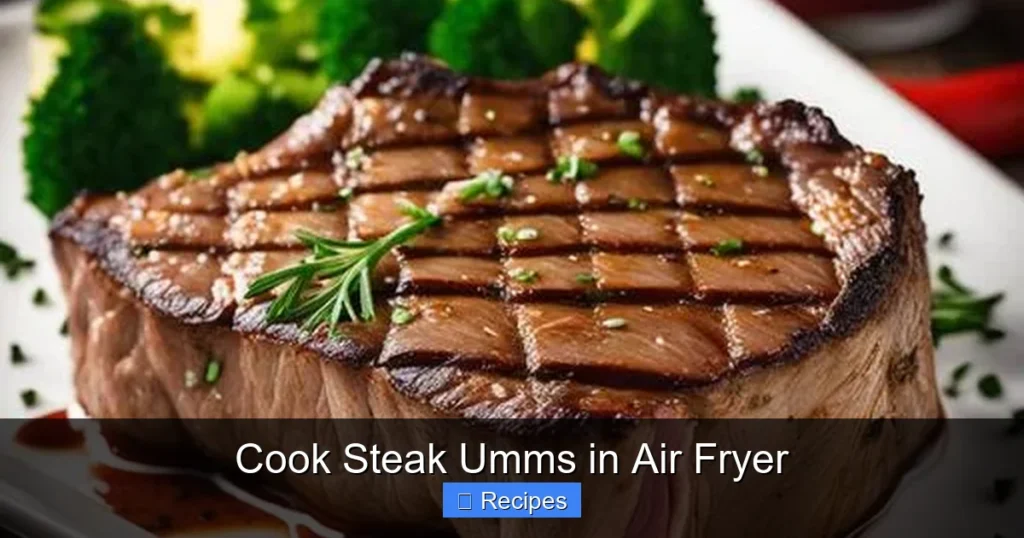 Cook Steak Umms in Air Fryer