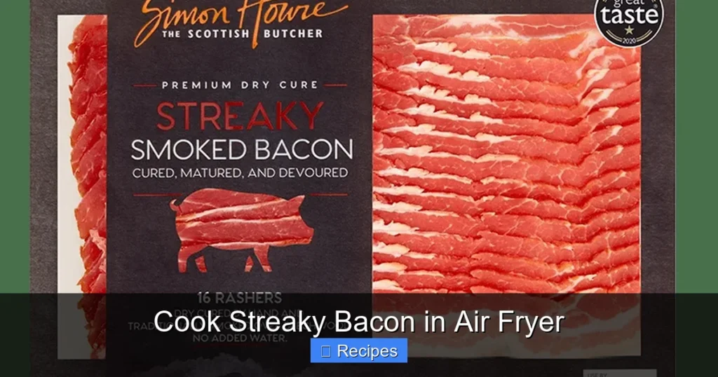 Cook Streaky Bacon in Air Fryer