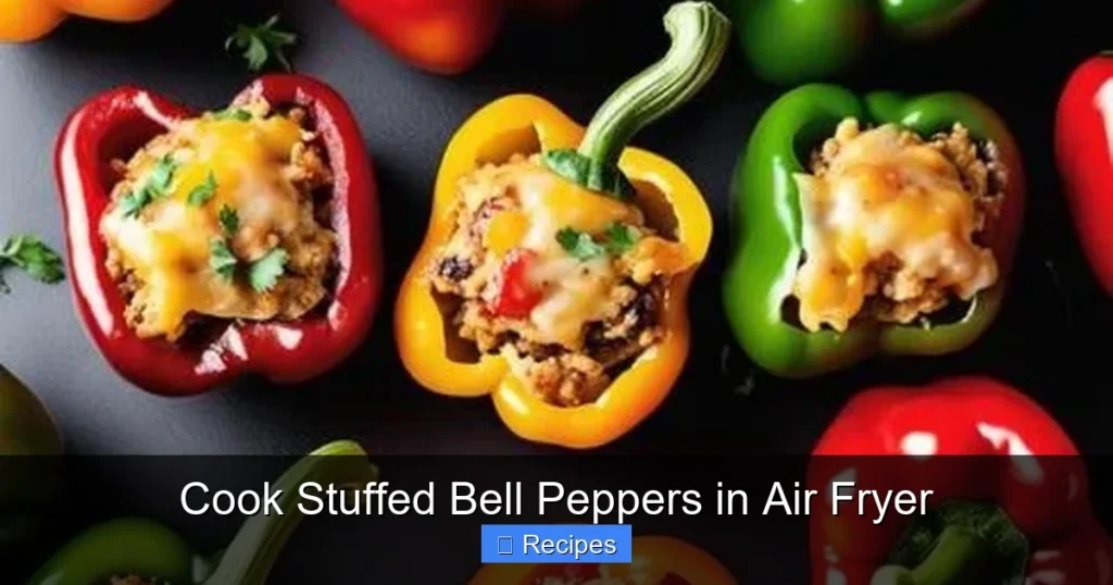 Cook Stuffed Bell Peppers in Air Fryer