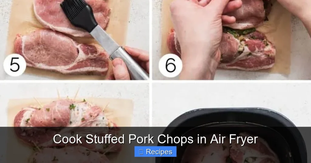 Cook Stuffed Pork Chops in Air Fryer