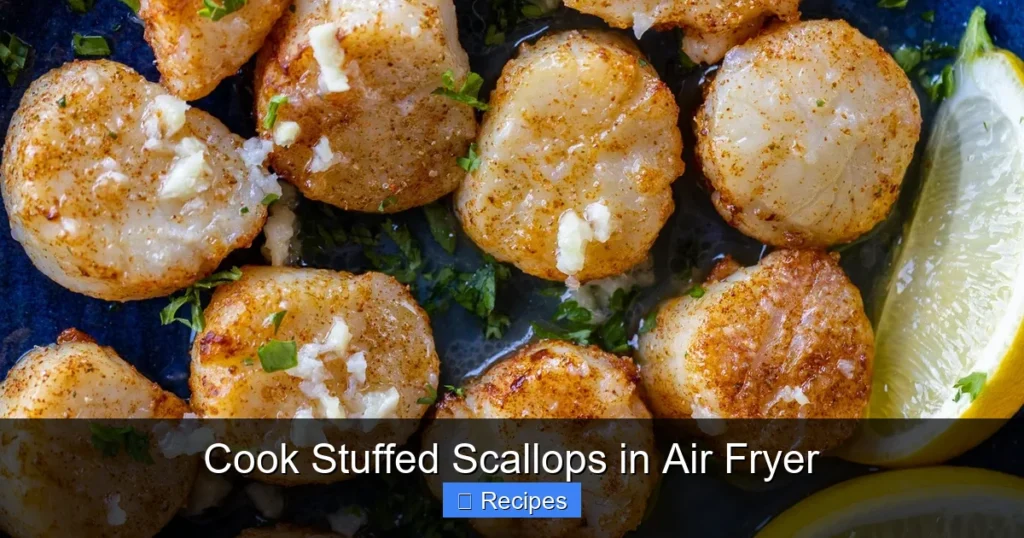 Cook Stuffed Scallops in Air Fryer