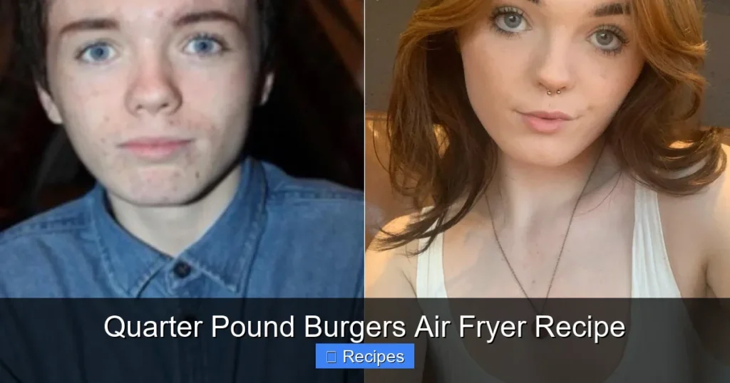 Quarter Pound Burgers Air Fryer Recipe