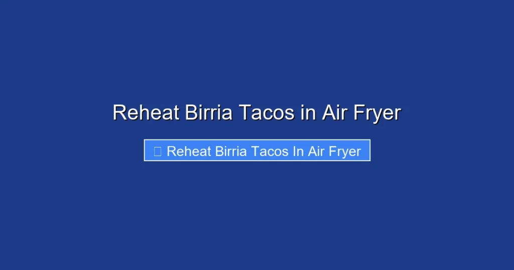 Reheat Birria Tacos in Air Fryer