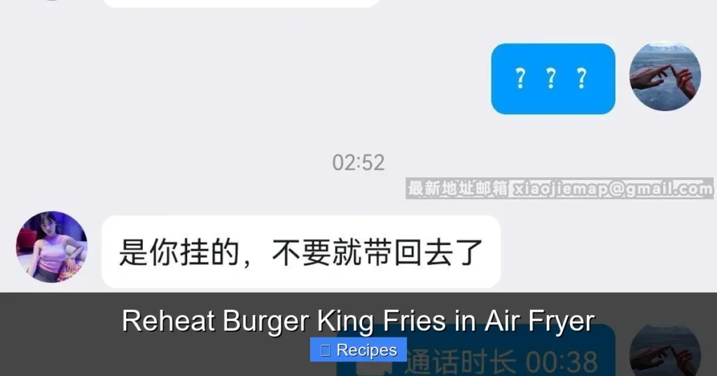 Reheat Burger King Fries in Air Fryer