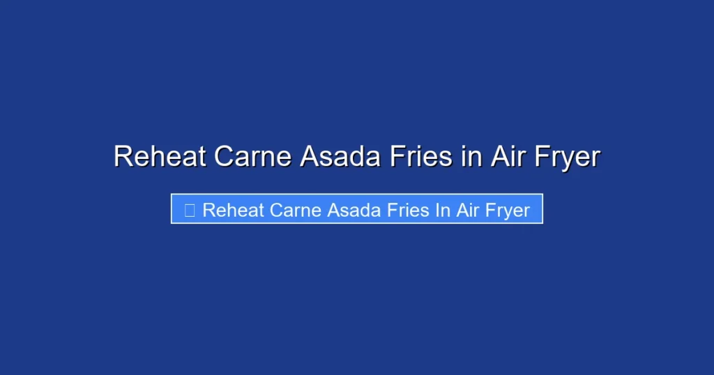 Reheat Carne Asada Fries in Air Fryer