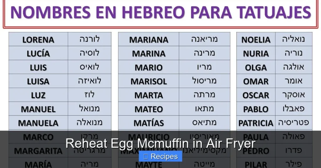 Reheat Egg Mcmuffin in Air Fryer