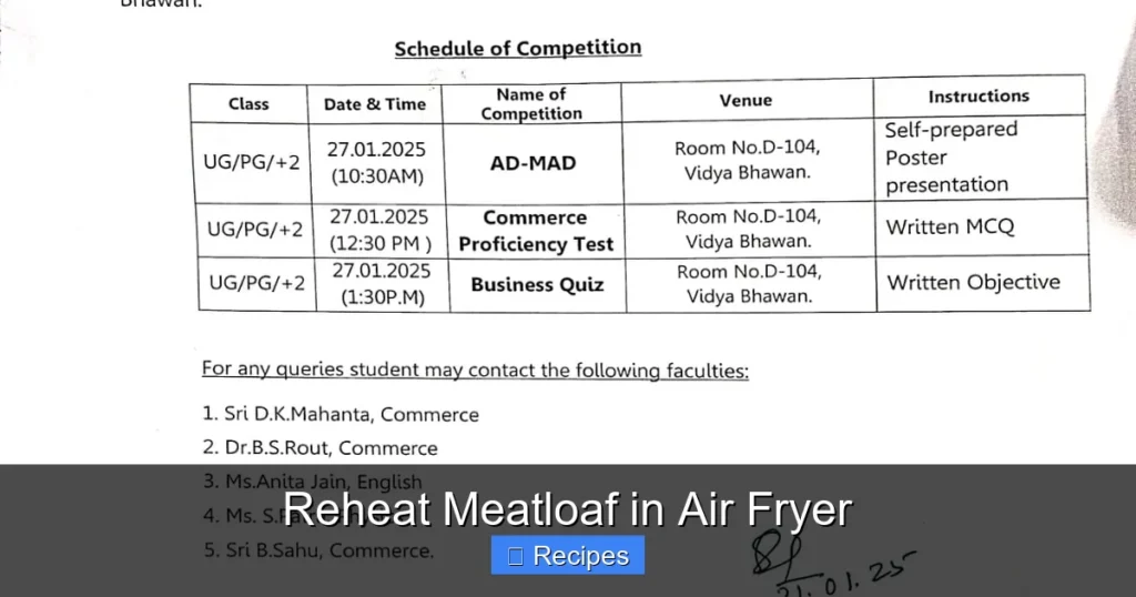 Reheat Meatloaf in Air Fryer Reheat Meatloaf in Air Fryer