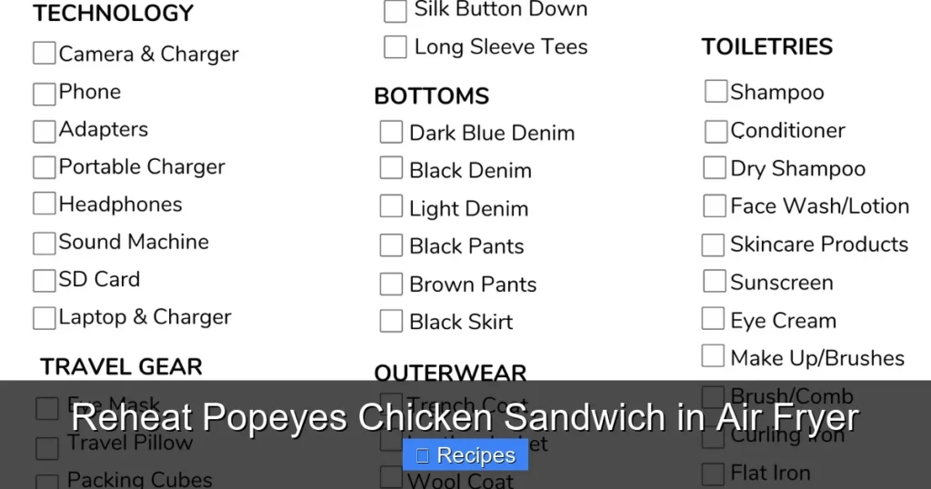 Reheat Popeyes Chicken Sandwich in Air Fryer