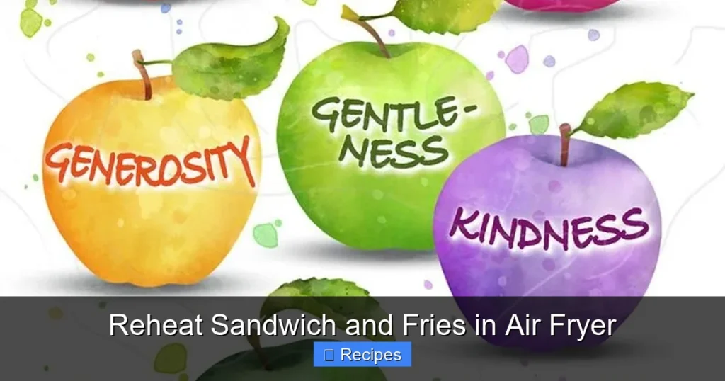 Reheat Sandwich and Fries in Air Fryer