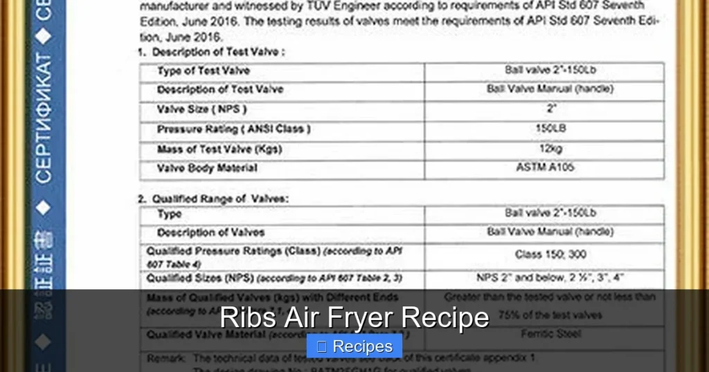 Ribs Air Fryer Recipe