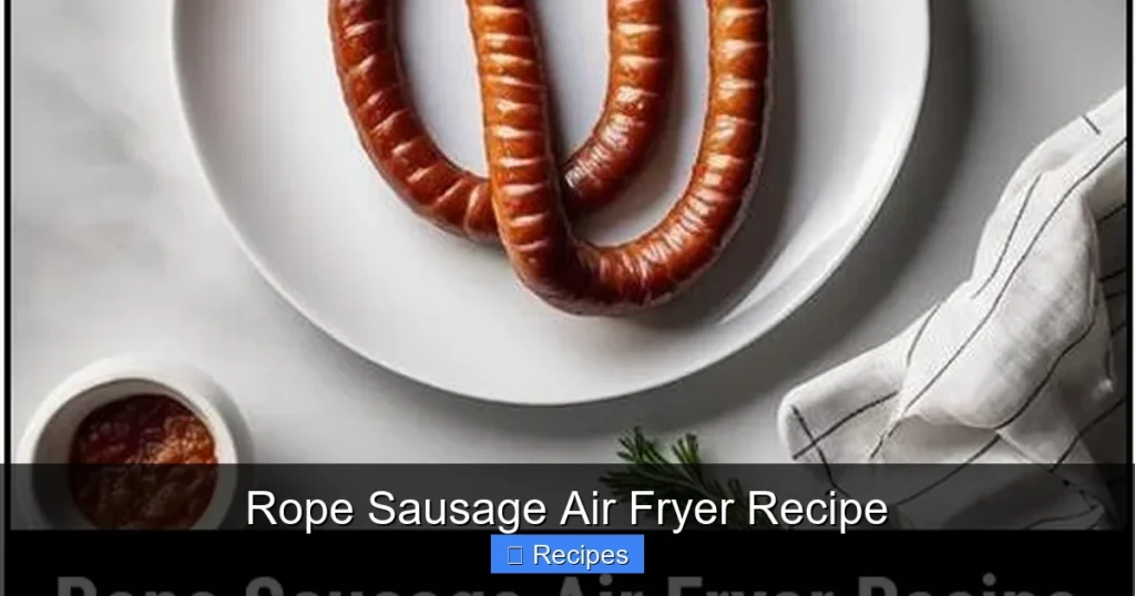 Rope Sausage Air Fryer Recipe