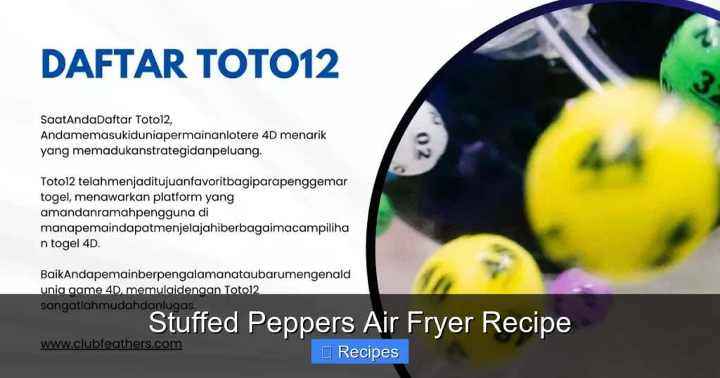 Stuffed Peppers Air Fryer Recipe