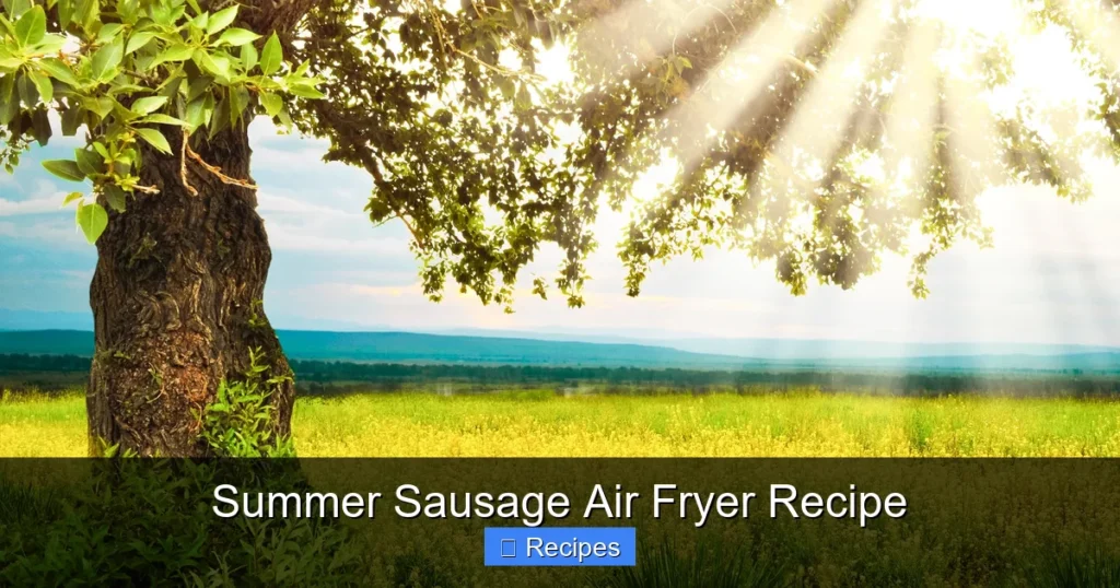 Summer Sausage Air Fryer Recipe Summer Sausage Air Fryer Recipe