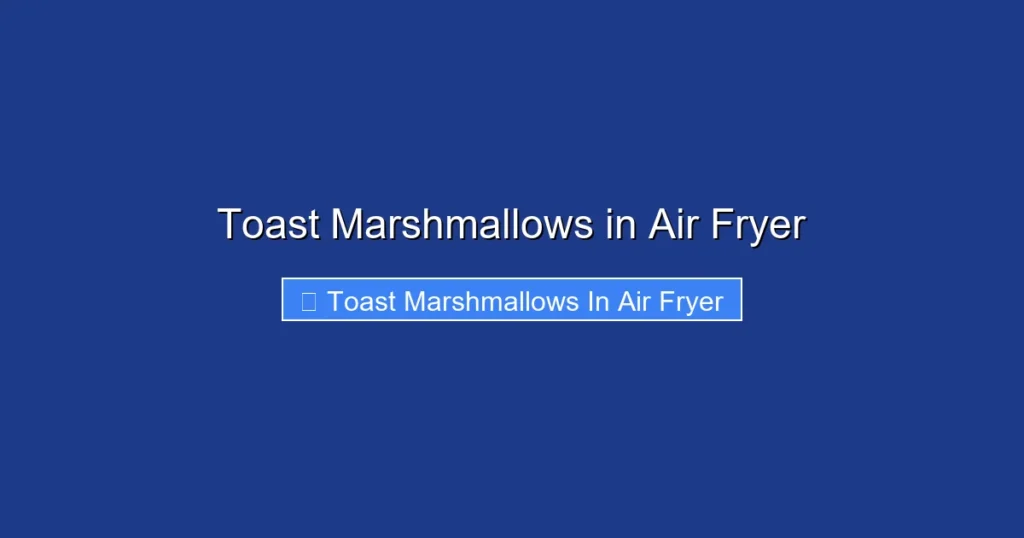 Toast Marshmallows in Air Fryer