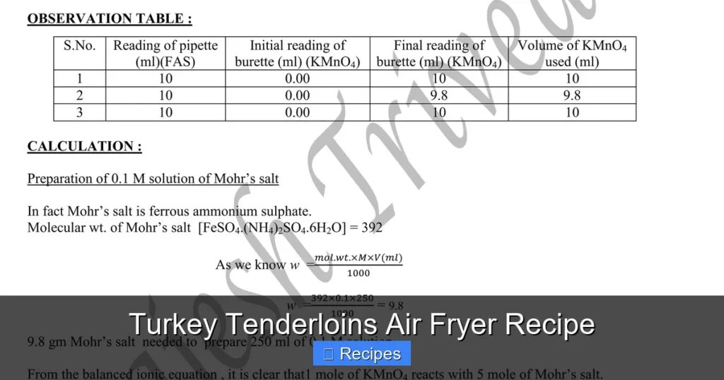Turkey Tenderloins Air Fryer Recipe