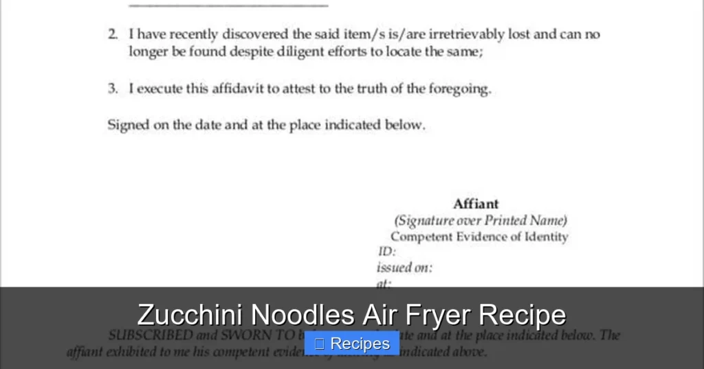 Zucchini Noodles Air Fryer Recipe